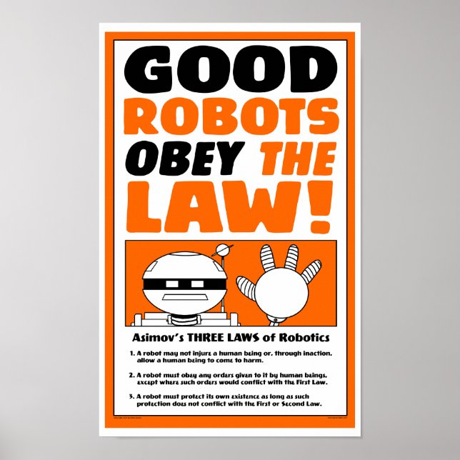 Hösten Sjö Poster "ROBOT LAW" (Framsidan)