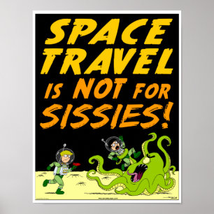 Hösten Sjö Poster "SPACE TRAVEL"