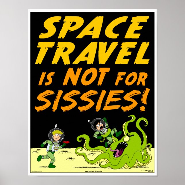 Hösten Sjö Poster "SPACE TRAVEL" (Framsidan)