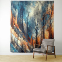 Hösten Skogen 2 - vattenfärg