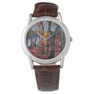 Hösten skogen armbandsur