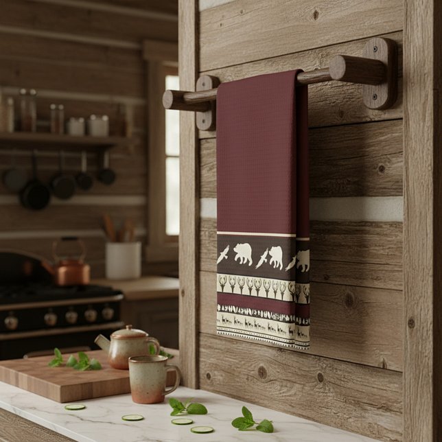 Hösten skogen kökshandduk (Skapare uppladdad)