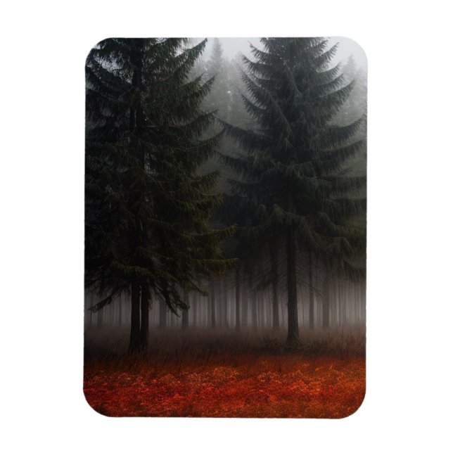 Hösten Skogen Magnet (Vertikal)