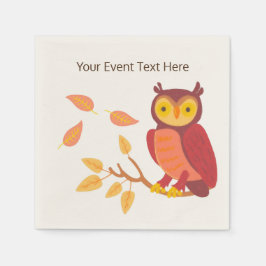 Hösten Skogen Pappersservett