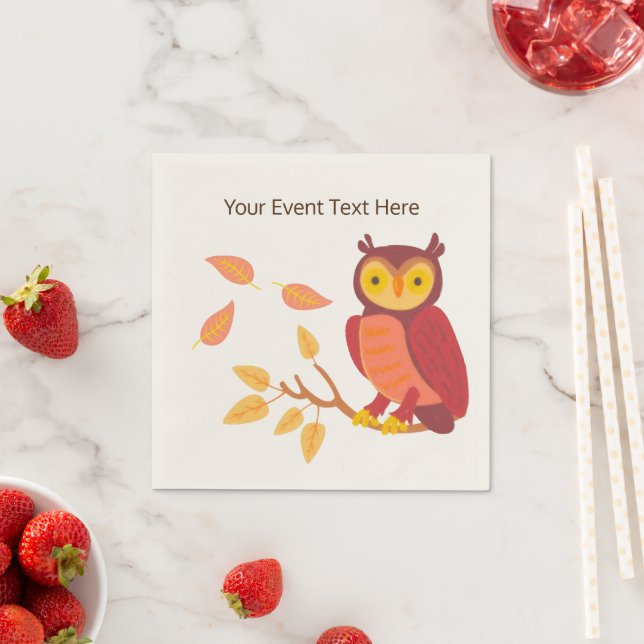 Hösten Skogen Pappersservett (Insitu)