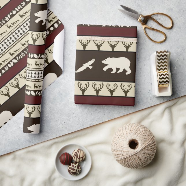 Hösten skogen presentpapper (Hantverk)