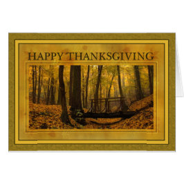 Hösten Skogen Thanksgiving Hälsningskort