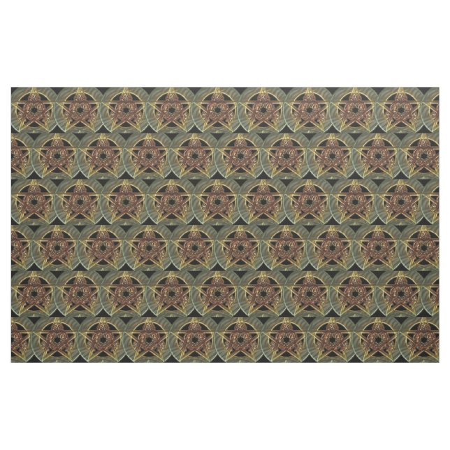 Hösten skuggar den Pagan pentaclen Tyg (Fat Quarter)
