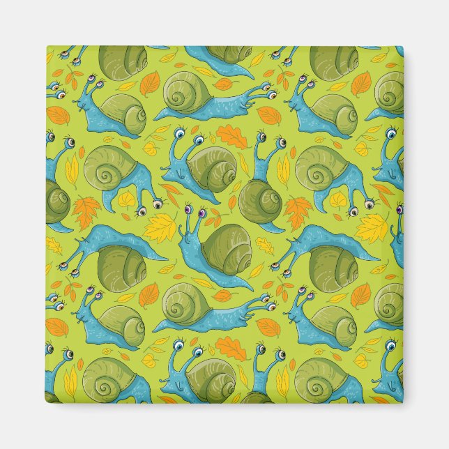 Hösten snigel magnet (Framsidan)