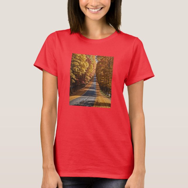 Hösten som reser för att sjunka för alla t shirt (Framsida)