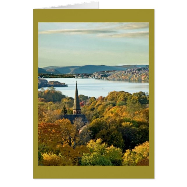 Hösten Söndag Hälsningskort (Framsidan)