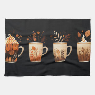Hösten Spice Latte Kitchen Towels Kökshandduk