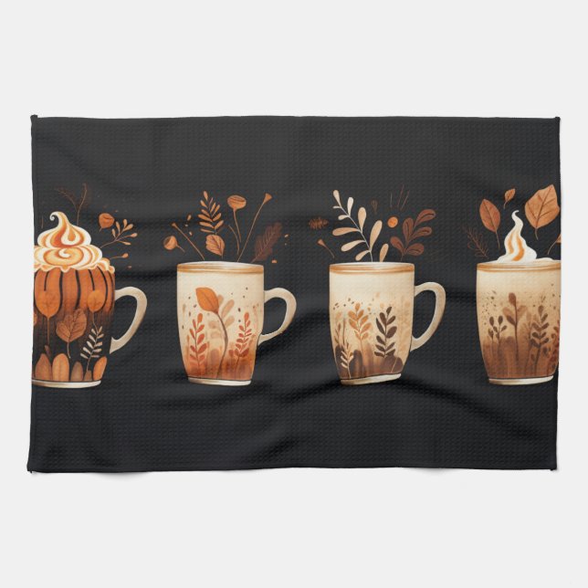 Hösten Spice Latte Kitchen Towels Kökshandduk (Horisontell)