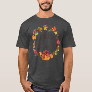 Hösten Splendor Cute Höst löv Autumn Pumpkins W T Shirt