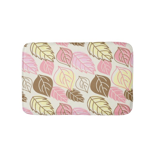 Hösten Splendor: Löv sjölösa Mönster Badrumsmatta (Framsidan)