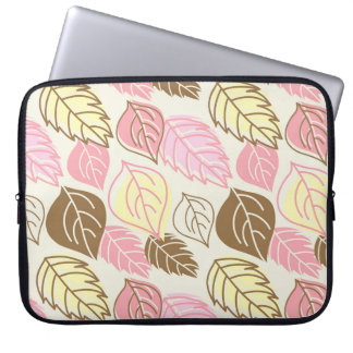Hösten Splendor: Löv sjölösa Mönster Laptop Fodral
