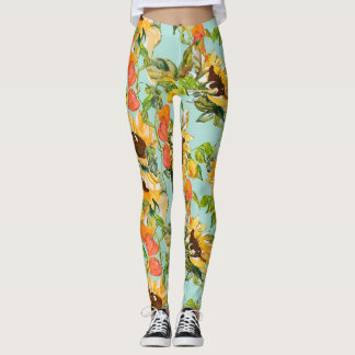 Hösten Splendor: Sömlös natur Mönster Leggings