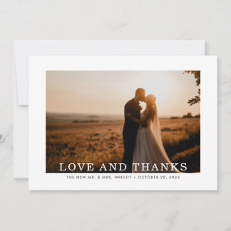 Hösten Sprig Kärlek och Tack Bröllop