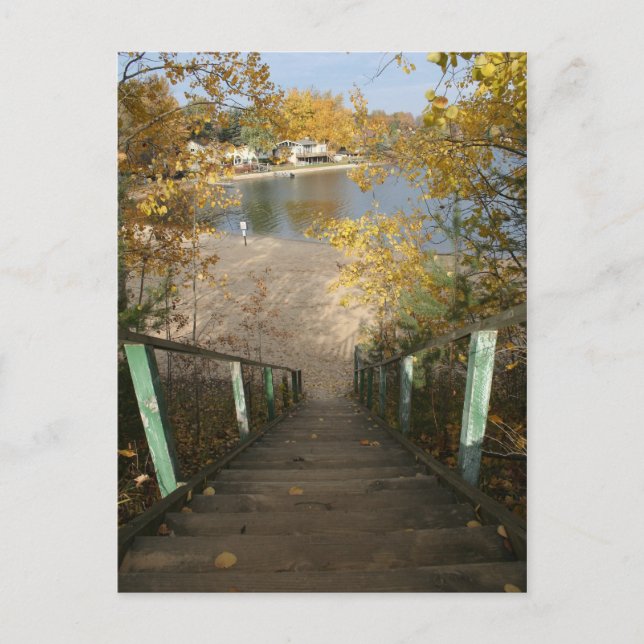 Hösten Staircase Vykort (Framsida)