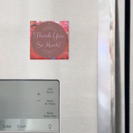 Hösten Tack så mycket Röda Löv löv Magnet