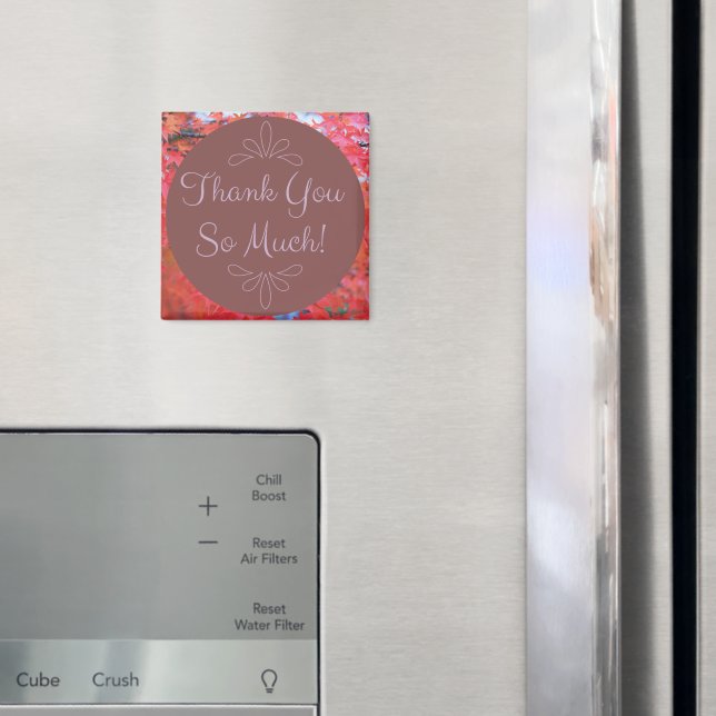 Hösten Tack så mycket Röda Löv löv Magnet (In Situ (Fridge))