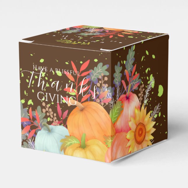 Hösten Thanksgiving Brown Presentaskar (Framsidan Sidan)