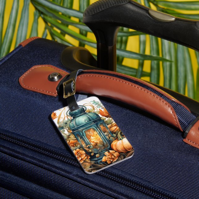 Hösten Thanksgiving Pumpkin Lantern Harvest Bagagebricka (Framsida Insitu 1)