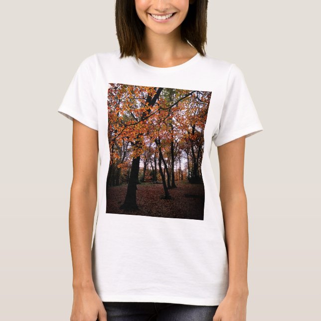 Hösten, titta på träd t shirt (Framsida)