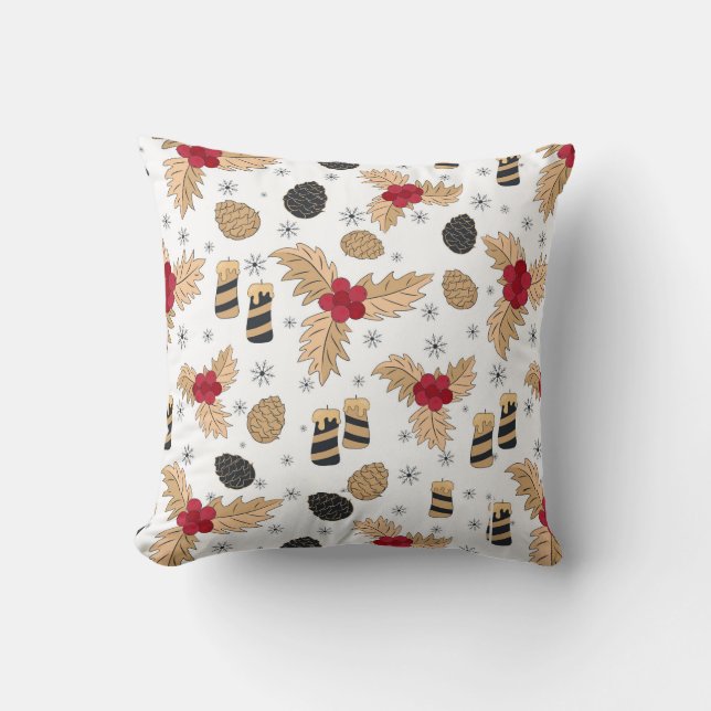 Hösten Tones Dekorativ kudde med Gräs Cones & Holl (Framsida)