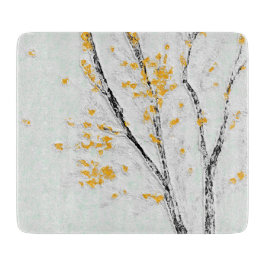 Hösten Träd Grenar med Gult Höst löv