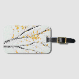 Hösten Träd Grenar med Gult Höst löv Bagagebricka