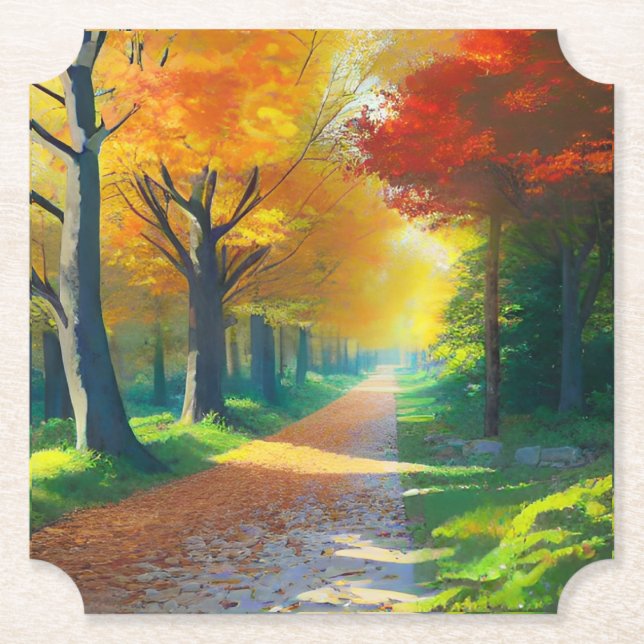 Hösten Träd i Forest-33657 Underlägg Papper (Framsida)