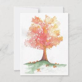 Hösten Träd Inbjudningar