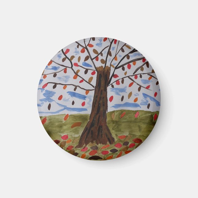 Hösten Träd Magnet (Framsidan)