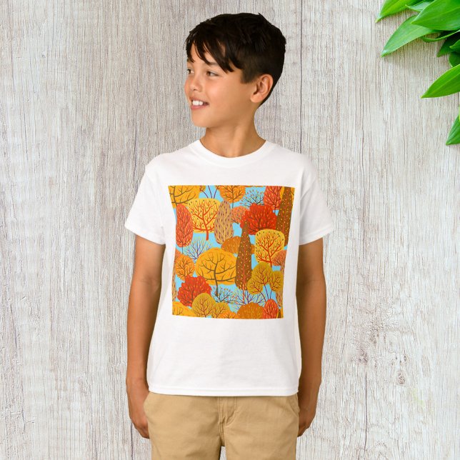 Hösten Träd Mönster Fall Foliage T Shirt (Skapare uppladdad)