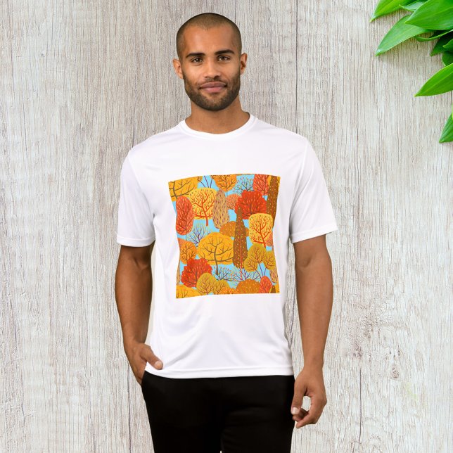 Hösten Träd Mönster Fall Foliage T Shirt (Skapare uppladdad)