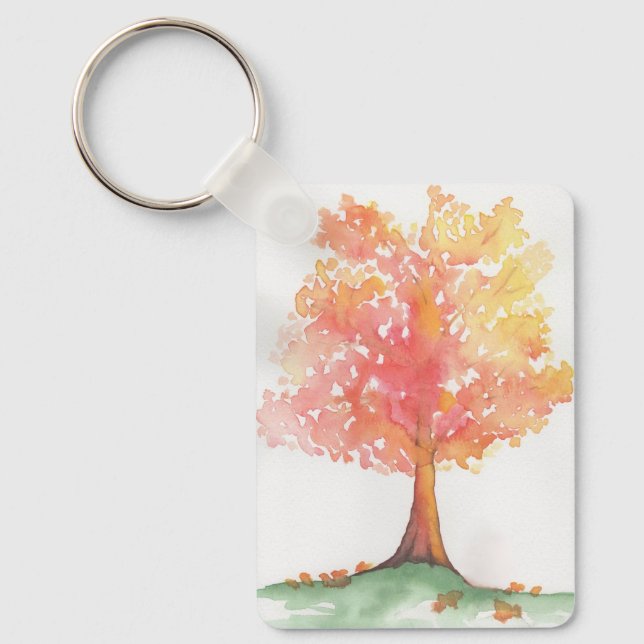 Hösten Träd Nyckelring (Framsida)
