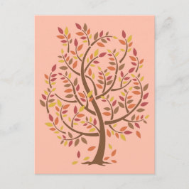 Hösten Träd Vykort
