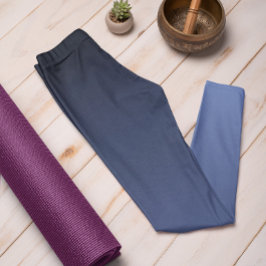 Hösten Trend Färg Jewel Blue Ombre Leggings