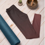 Hösten Trend Färg Mahogany Brown Ombre Leggings<br><div class="desc">Snyggt Mahogany Brown subtle ombre leggings från vår höst & vinter 2023/24 trend färg-samling erbjuder tidlös charm. Dessa Ombre Mahogany Red - Brown Leggings har en övertoning som tonas från mörk överst till ljusare/ljusare färg vid ben. De här lagren är ett underbart sätt att lägga till färg i din fallgarderob....</div>