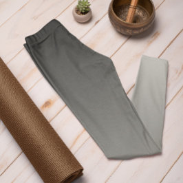 Hösten Trend Färg Silver Grått Ombre Leggings