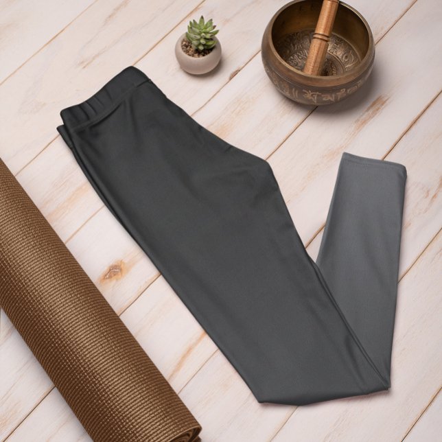 Hösten Trend Färg Slate Grått Ombre Leggings (Mockup 1)