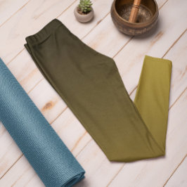 Hösten Trend Färg Sunny Olive Ombre Leggings