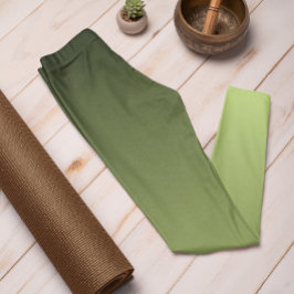 Hösten Trend Färg Vår Grönt Ombre Leggings