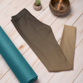 Hösten Trend Färg Warm Beige Ombre Leggings