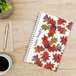 Hösten Trött Färgolja Oak Löv Journal