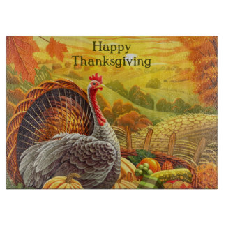 Hösten Turkiet Pumpkins Thanksgiving Cting Board