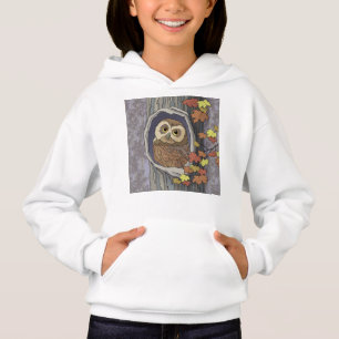 Hösten Uggla och Höst färger Hoodie T Shirt