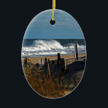 Hösten Vågar och Dunes vid Beach Julgransprydnad Keramik<br><div class="desc">Hösten är en speciellare tid på stranden. himlar är tydliga,  folkmassorna är borta och vi får se den skönhet som Mor Natur har skapat för oss alla.</div>