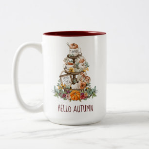Hösten - vattenfärgspumpor Latte Mugg